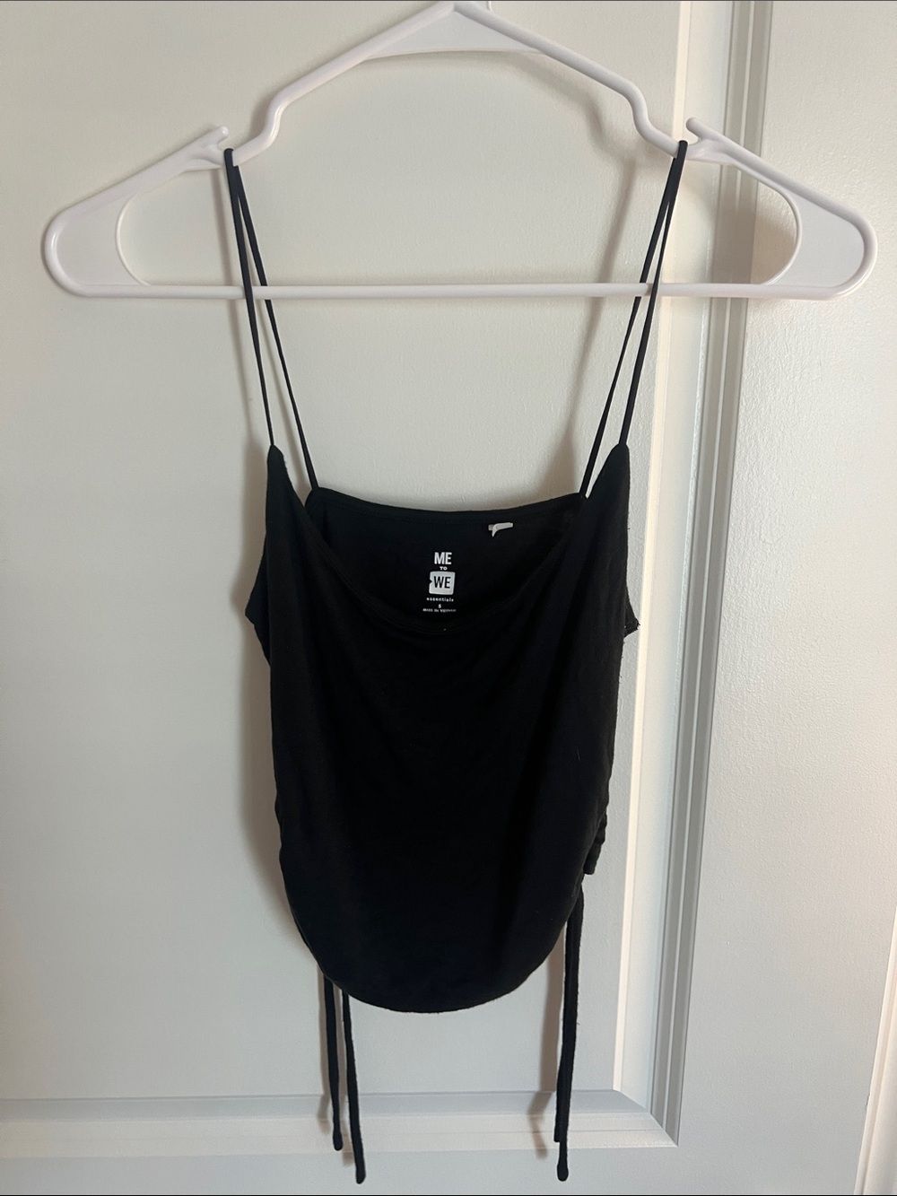 Me to We Black Spaghetti Strap Cami Top
